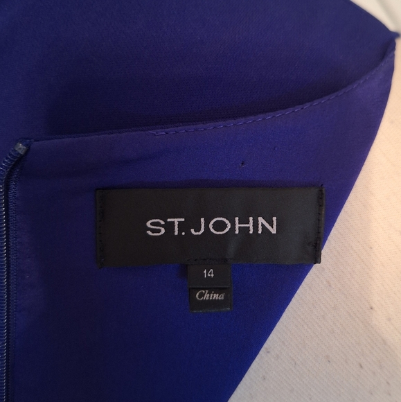 St. John Royal Blue Dress - Picture 8 of 9